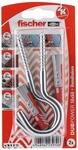 Fischer D&uuml;bel DuoPower &Oslash; 10 mm x 50 mm RH G K 2 St&uuml;ck mit gro&szlig;em Rundhaken