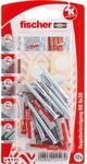 Fischer D&uuml;bel DuoPower &Oslash; 6 mm x 30 mm RB K 12 St&uuml;ck mit Schraube und Aufkleber