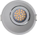 N&auml;ve LED-Einbauspot Taro Silber &Oslash; 9,4 cm x 10 cm