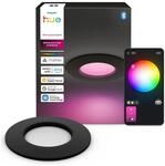 Philips Hue LED-Einbauleuchte Slim White & Color Ambiance &Oslash; 9 cm Schwarz