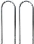 TRUTZHOLM 2x Fahrradanlehnb&uuml;gel 115 x 41 cm Edelstahl Durchmesser 49 mm Typ U