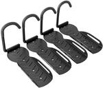 SPORTNOW Fahrrad Wandhalterung Metall Schwarz 25,5L x 10,5B x 4H cm