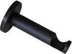 Gardinia Tr&auml;ger Chicago Offen f&uuml;r Gardinenstange &Oslash; 20 mm Schwarz - Matt