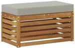 vidaXL Outdoor Hocker Bank Massivholz Akazie Natur 900683