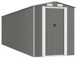 vidaXL Ger&auml;teschuppen Hellgrau 192x689x223 cm Verzinkter Stahl 1371046
