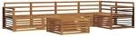 vidaXL Outdoor-Sofagarnitur 6-Tlg Natur Massivholz Akazie 3373509