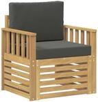 vidaXL 2 St&uuml;ck Outdoor-Sofagarnitur Polyester Wei&szlig; und Anthrazit 3439089