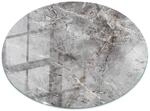 Tulup Tischplatte Nat&uuml;rliches Marmormuster Couchtischplatte 70x70 cm Grau