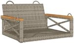 vidaXL H&auml;ngesessel Grau 63x62x40 cm Poly Rattan 368171