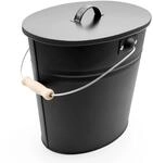 BigDean Ascheeimer Mit Deckel 15 Liter Mit Griff Ascheimer Oval