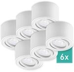 Oktaplex 6er Set Spots Modern Lile S inkl. LED-Module Dimmbar Neutralwei&szlig;...