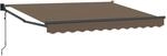 vidaXL Markise Taupe 3,5 x 2 m Polyester und Metall 3425699