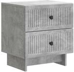 vidaXL Nachttisch Betongrau 43 x 34,5 x 47,5 cm Holzwerkstoff 893841