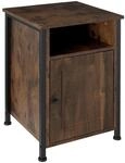 Tectake Nachttisch Blackburn Industrial Style Holz und Stahl 42 x 40 x 60 50 cm