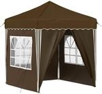 vidaXL Pop-up Partyzelt Taupe 195 x 195 x 245 cm Oxford-Stoff 42019740