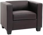 MCW Sessel Loungesessel Lille Kunstleder Coffee