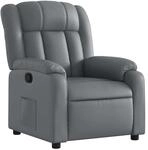 vidaXL Relaxsessel Grau Kunstleder 373563