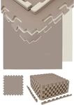 eyepower Kampfsportmatte 63 x 63 x 2 cm 12er Set Beige