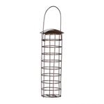 Relaxdays Meisenkn&ouml;delhalter Eisen Kunststoff Braun zum Aufh&auml;ngen 31 cm x 8,5 cm