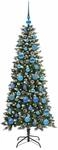 vidaXL K&uuml;nstlicher Weihnachtsbaum mit 150 LEDs Gr&uuml;n 66 x 66 x 150 cm 3395815
