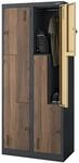 JAN NOWAK Umkleideschrank Spind JULIA 4 Abteile 185 x 80 x 45 cm...