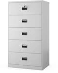 JAN NOWAK Aktenschrank aus Metall SARA XL V5 162x90x60 cm Grau