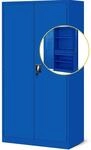 JAN NOWAK Werkzeugschrank mit Lochwand SZYMON 185 x 92 x 50 cm Blau