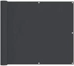 vidaXL Balkonsichtschutz Schwarz 90 x 200 cm 42030847