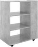 vidaXL Rollschrank Betongrau 60x35x75 cm Holzwerkstoff