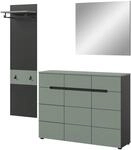 Inn.Furn Garderoben-Set 3-teilig in Salbei und Grau 180 cm Cooper