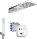 PaulGurkes Unterputz Dusch Set Wasserfall 3-Wege Action Select Armatur