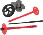 Protektor D&auml;mmstoffd&uuml;bel Set &Oslash;10x220mm Verst&auml;rkter Schaft Kunststoffnagel...