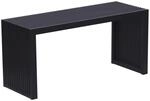 Relaxdays Sitzbank Bambus Schwarz Rutschfest 43 cm x 90 cm x 33 cm 8,5 kg