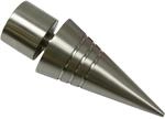Gardinia Endst&uuml;ck Chicago Spitze f&uuml;r &Oslash; 20 mm Edelstahloptik 2-er Pack