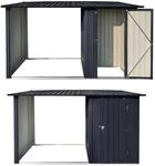 Albatros Ger&auml;tehaus M Ger&auml;teschuppen mit Holzunterstand 2.3m&sup3; Verzinktes Metall in