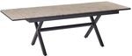 Beliani Gartentisch FANES Graphitgrau 184x90x76