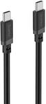 Hama-USB-C-Kabel 1 m Schwarz 60 W USB 2.0