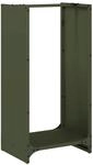 vidaXL Brennholzregal Olivgr&uuml;n 40x30x80 cm Kaltgewalzter Stahl 864234