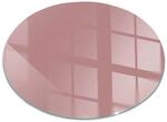 Tulup Glasplatte f&uuml;r Kamin Rosa Glasbodenplatte f&uuml;r Kamin&ouml;fen Runden 60x60...