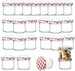 BigDean 24er Set Marmeladenglas 125 ml Sturzglas Einmachglas Einweckglas