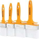 Hinrichs Lasurpinsel Set 4x Malerpinsel Set Profi in 4 Breiten