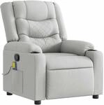 vidaXL Massagesessel Wolkengrau Stoff 4019935