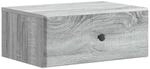 vidaXL Wandmontierter Nachttisch Graues Sonoma 49 x 34,5 x 20 cm 899137