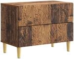 vidaXL Nachttisch Altholz 62 x 34,5 x 48 cm Holzwerkstoff 895013