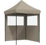 vidaXL Party-Zelt Taupe 200 x 200 x 306 cm Oxford-Stoff 42023524