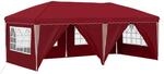 vidaXL Pop-Up Partyzelt 575 x 288 x 245 cm Bordeauxrot 42019807