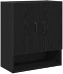 vidaXL Wandschrank Schwarz Eichen-Optik 60 x 30 x 70 cm Holzwerkstoff 862798