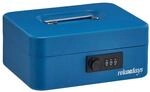 Relaxdays Geldkassette Stahl Blau Mit Zahlenschloss 20 cm x 17 cm x 8,5 cm 0,8 kg