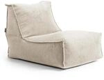 mokebo Sitzsack aus Cord Der Gelassene Bean Bag Relaxliege oder Bodenkissen in Beige