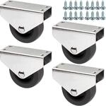 SOTECH 4 x Unterbaurolle PASSAU &Oslash;50 Boden Montage inkl. Schraubenset